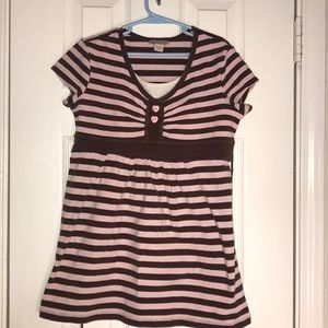 Beautee Brown Striped Dress Size XL